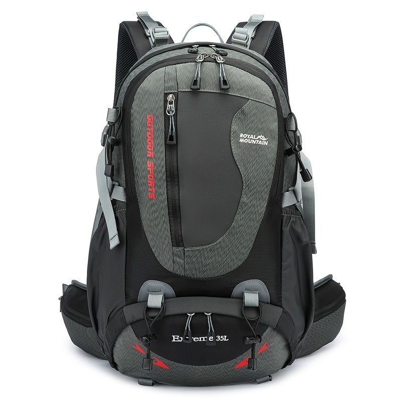 Orange Blue Black Royal Mountain backpack, Extreme 35L backpack, travel backpack, outdoor backpack, high-quality backpack, Australian bush backpack, camping gear, hiking backpack 35L