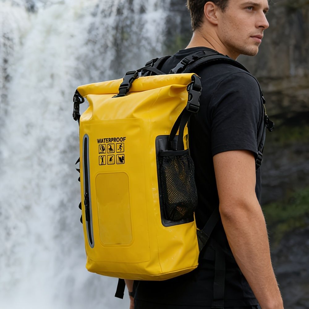 waterproof backpack, dry-wet separation, outdoor sports backpack, fishing backpack, camping backpack, canyoning backpack, swimming backpack, rafting backpack, waterproof gear, Australia outdoor backpack, hiking backpack water resistant - Navy - Size 25L