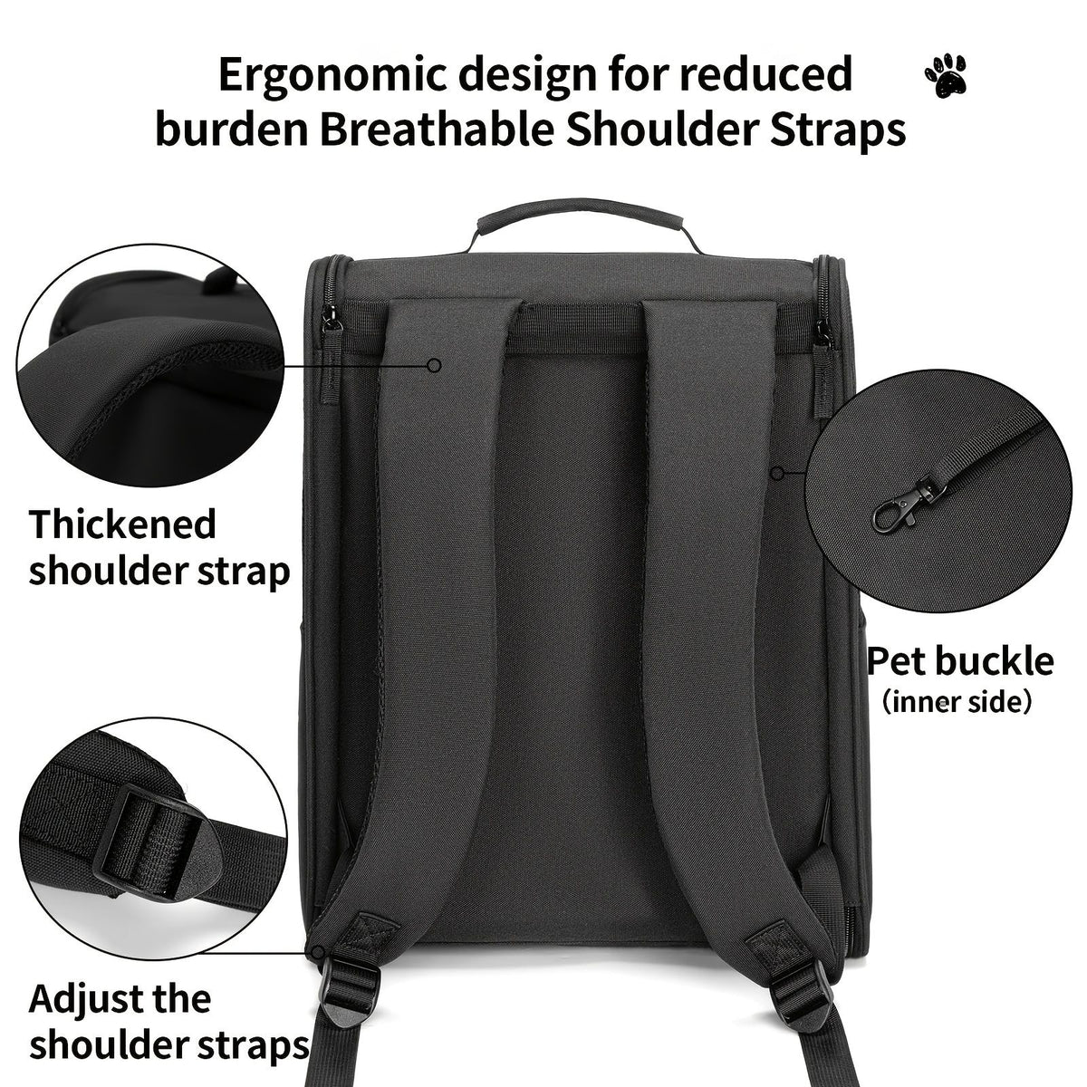 Black Blue dog carrier, skylight dog carrier, pet transport, small dog carrier, dog travel accessory, high-quality dog carrier, Australian pet carrier, small pet carrier