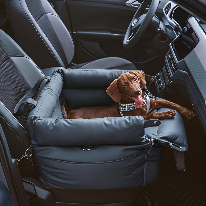 Green Blue Black car dog seat, dog travel, pet car accessories, dog safety in car, Australian pet products, dog car seat, portable dog bed, road trip with dog