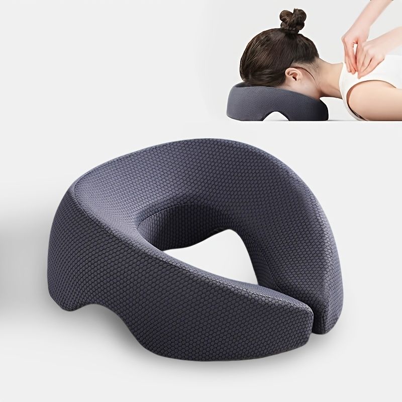 PINK Soft O-shaped/U-shaped Face Pillow for Beauty Salons/Spa Massage, Ergonomic Face Pillow, Multi-functional Suitable for Adult Facial Care and Relaxation, Multi-functional Neck and Face Support Comfort Face Pillow