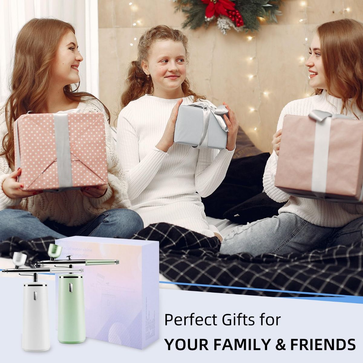 Nano Facial Steamer - Rechargeable & Portable High Pressure Face Oxygen Sprayer Machine, 0.3mm Nozzle Micro Mist Skin Hydrator, Essential Water Infusion Facial Spa Treatment - Green - Size 52*150*150mm