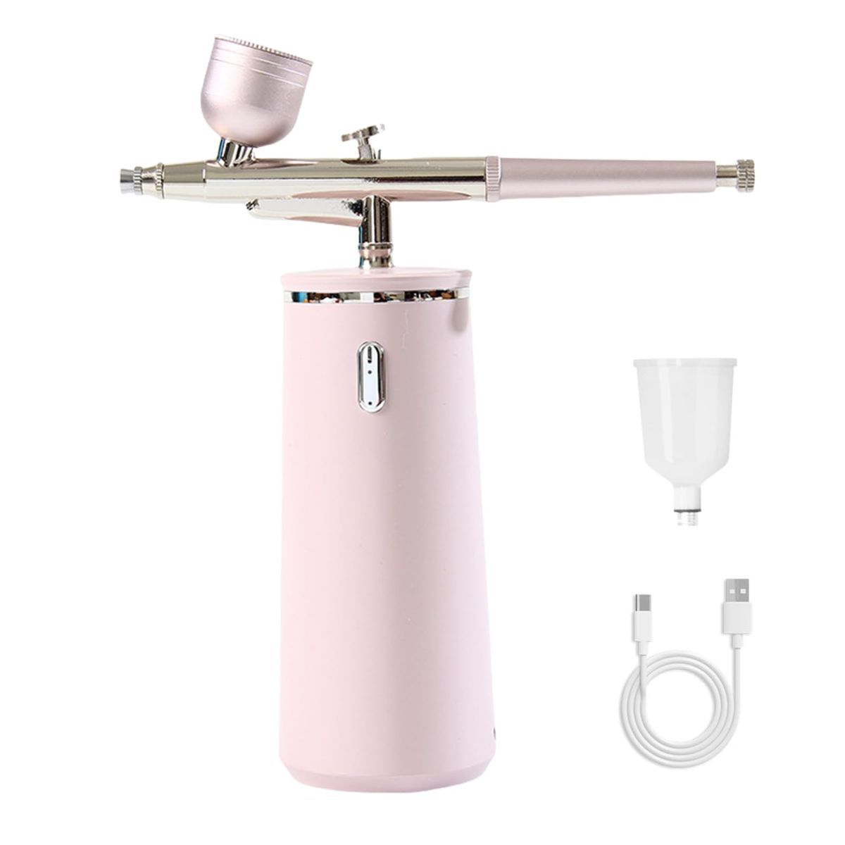 Nano Facial Steamer - Rechargeable & Portable High Pressure Face Oxygen Sprayer Machine, 0.3mm Nozzle Micro Mist Skin Hydrator, Essential Water Infusion Facial Spa Treatment - Green - Size 52*150*150mm