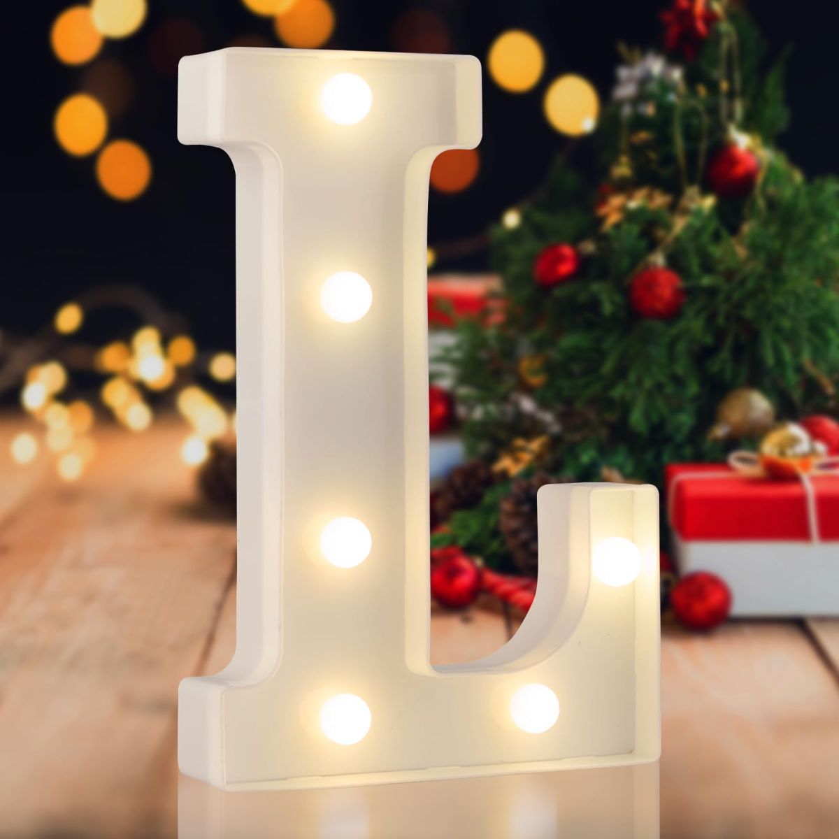 Sign letter H, warm white, 26 letters, 10 numbers, heart and & symbol; for birthday, party, Christmas, home, bar, wedding decoration; DIY word combinations; wall & tabletop display; battery operated.