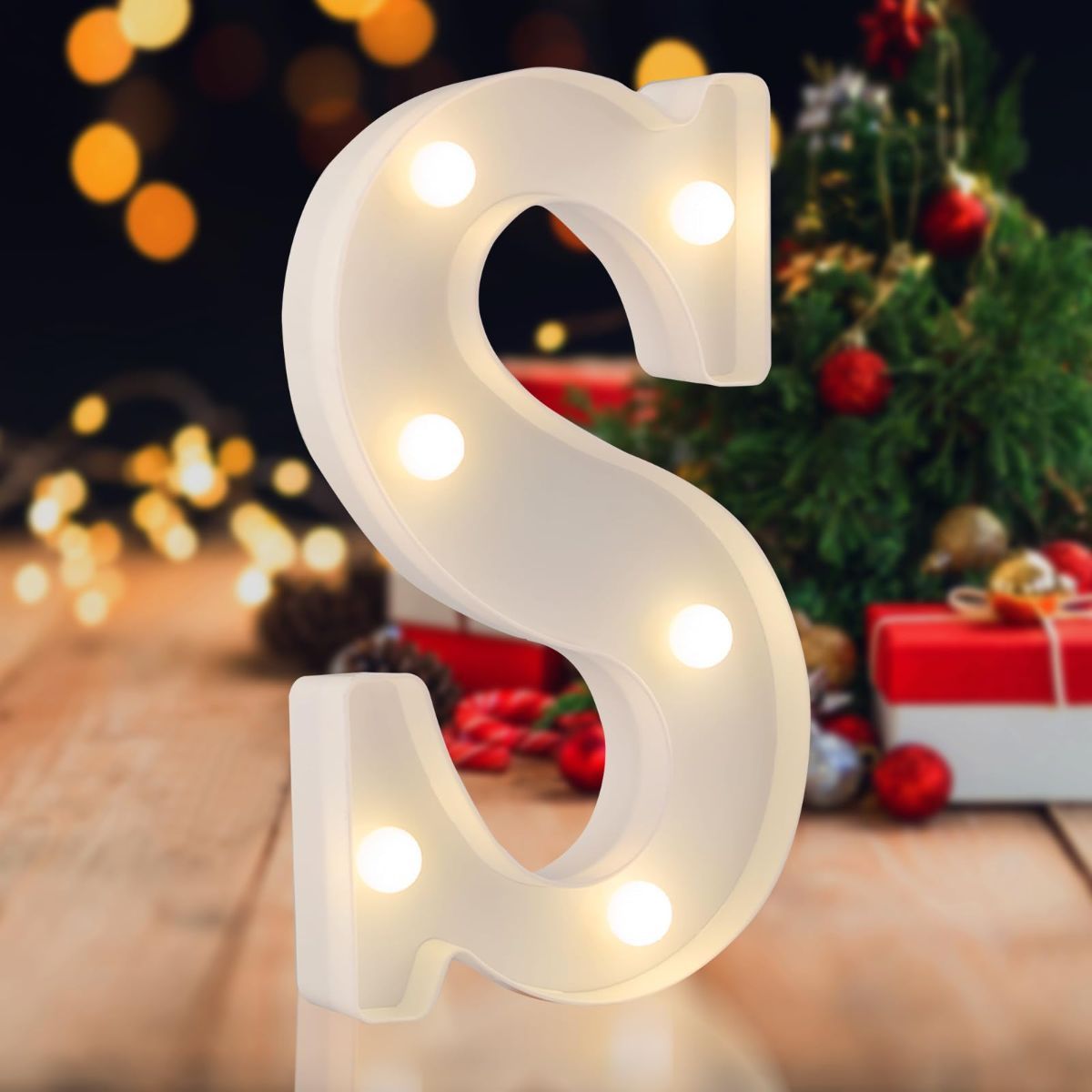 Sign letter Q, warm white, 26 letters, 10 numbers, heart and & symbol; for birthday, party, Christmas, home, bar, wedding decoration; DIY word combinations; wall & tabletop display; battery operated.