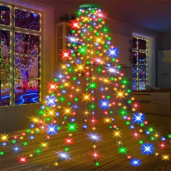USB Powered Christmas Tree Lights Indoor, Twinkle Timer 8 Modes Waterproof with Memory Function – Perfect for Home, Garden, Patio, Balcony, Party, Wedding, Holiday Display and Everyday Decor - Multi-color - Size 2m 280-LED String Light