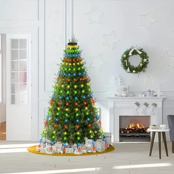 USB Powered Christmas Tree Lights Indoor, Twinkle Timer 8 Modes Waterproof with Memory Function – Perfect for Home, Garden, Patio, Balcony, Party, Wedding, Holiday Display and Everyday Decor - Cold White - Size 2m 400-LED String Light