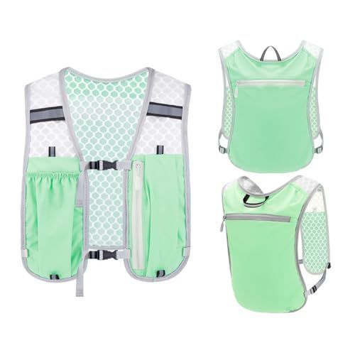 Running Hydration Vest Backpack Pack Marathoner Running Race Hydration for Trail Race, Hiking, Cycling, Climbing, Jogging - Black - Size 15.7in