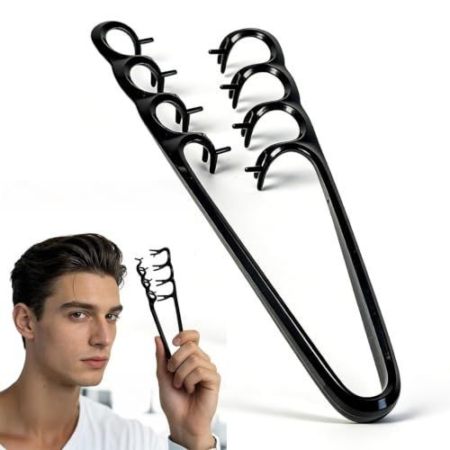 Texture Comb Wide-Tooth Hair Styling Comb for Root Lift, Smooth Upgraded Wide-Tooth Design Creates Root Lift and Fluffy Volume for Short Hair,Bangs,and Daily Styling - Black - Size 23cm