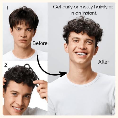 Texture Comb Wide-Tooth Hair Styling Comb for Root Lift, Smooth Upgraded Wide-Tooth Design Creates Root Lift and Fluffy Volume for Short Hair,Bangs,and Daily Styling - Black - Size 23cm