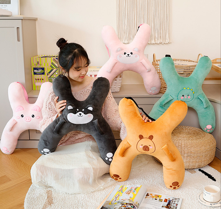 Christmas gift for kids-Kids Travel Pillow, Ergonomic Plush Support for Car Rides, Comfortable Sleep Companion for Children(green dinosaur)