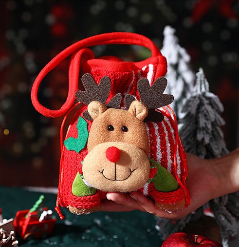 Christmas gift Festive Aussie Christmas Gift Bags: Cute Reindeer, Santa & Snowman Pouches for Xmas Treats & Gifting(moose)