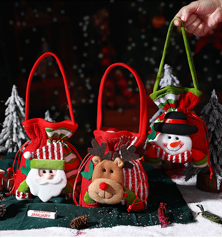Christmas gift Festive Aussie Christmas Gift Bags: Cute Reindeer, Santa & Snowman Pouches for Xmas Treats & Gifting(moose)