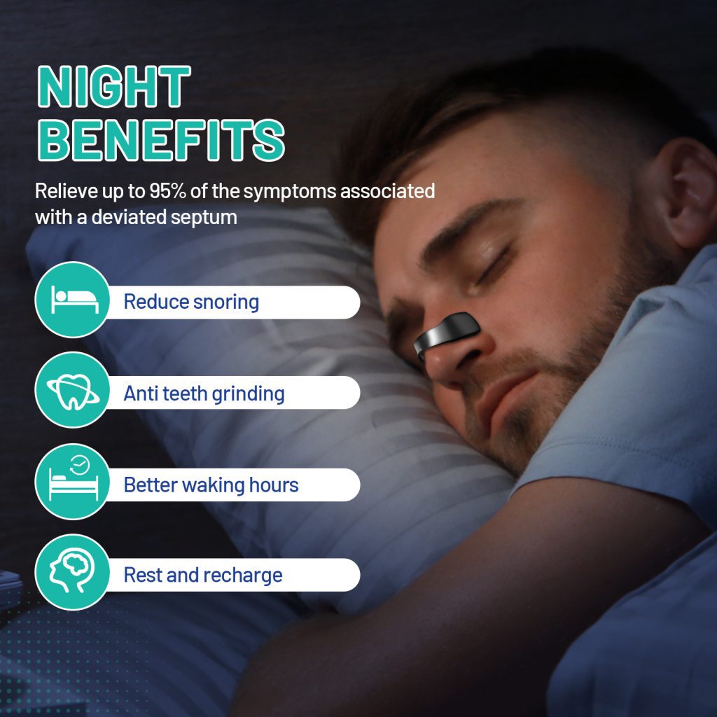 Black Magnetic Nasal Strips Kit (15-Day Supply): Breath Support with Reusable Bands & Adhesive Tabs – Enhance Oxygen Flow, Reduce Snoring, Improve Sleep