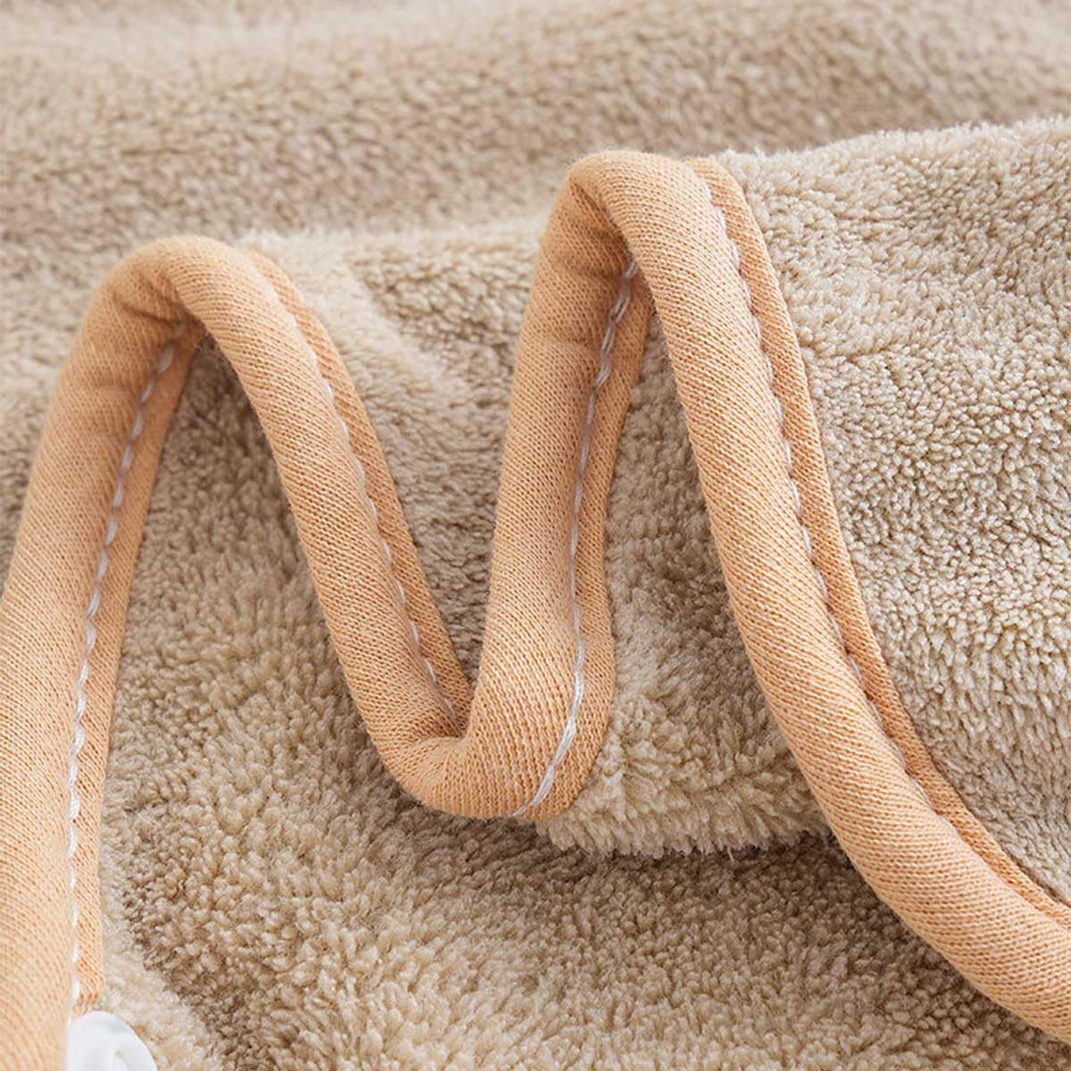 Ultra-Soft Hooded Bath Towel for Kids – Coral Fleece Poncho with Charming Animal Design, Quick-Dry Absorbent Robe for Bath, Pool, Beach (Bunny)