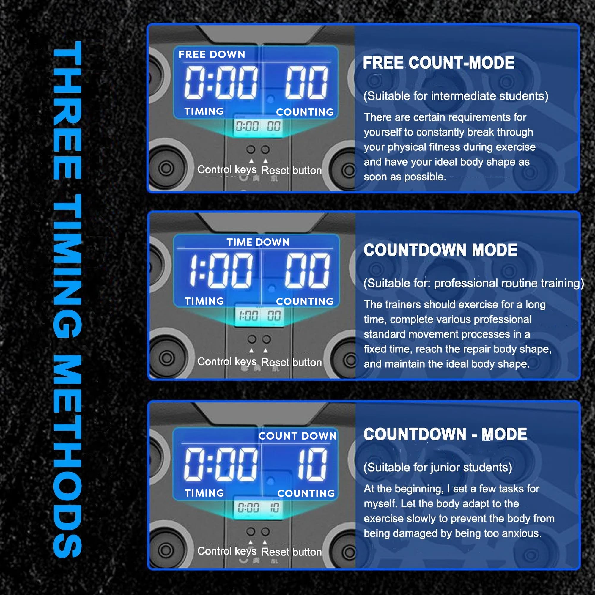 Smart Push-Up Bar with Counter & Timer – Foldable Home Workout Board for Chest, Shoulders, Back & Triceps Training (Black)