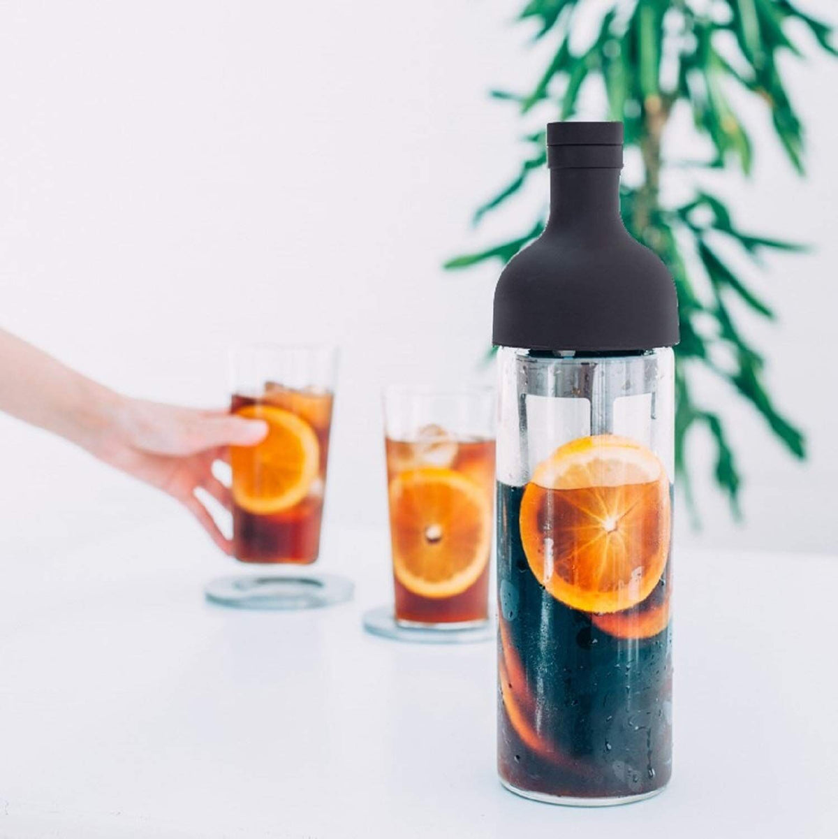 Cold Brew Coffee Bottle in Brown – 650ml Glass Infuser for Coffee, Tea & Cold Drinks | Ideal for Home, Office & Outdoor Use