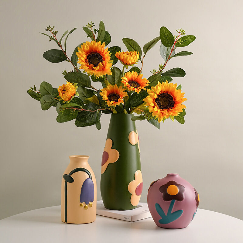 Morandi Painted Ceramic Vase Set (3-Piece) – Modern Home Decor for Flowers | Other Luxury Styles in Store