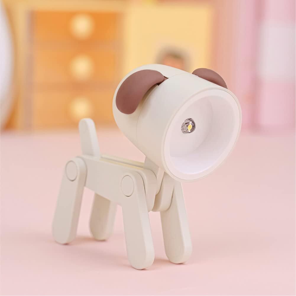 Bendable Animal Night Light 3-Pack – Mini LED Desk Lamp with Warm White Glow | Choose Your Color | Posable Joints for Kids, Students, Bedside & Gifts(brown)| Please choose 3 items to complete your purchase