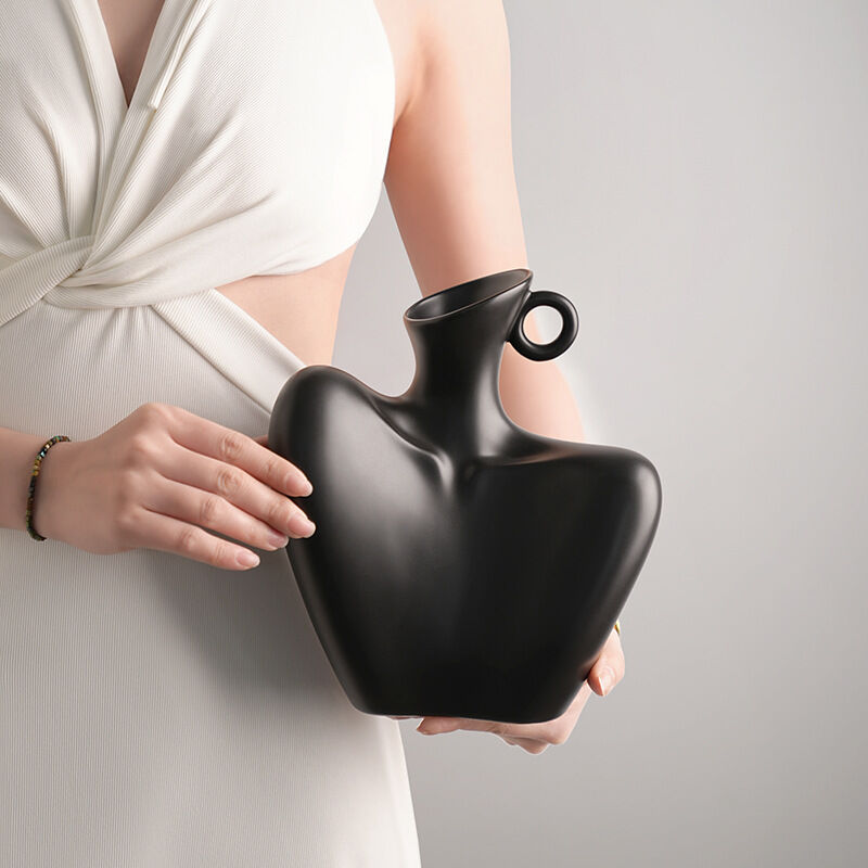 Wabi-Sabi Human Form Vase Set (Black & White) – Artistic Home Decor for Flowers | Other Luxury Styles in Store