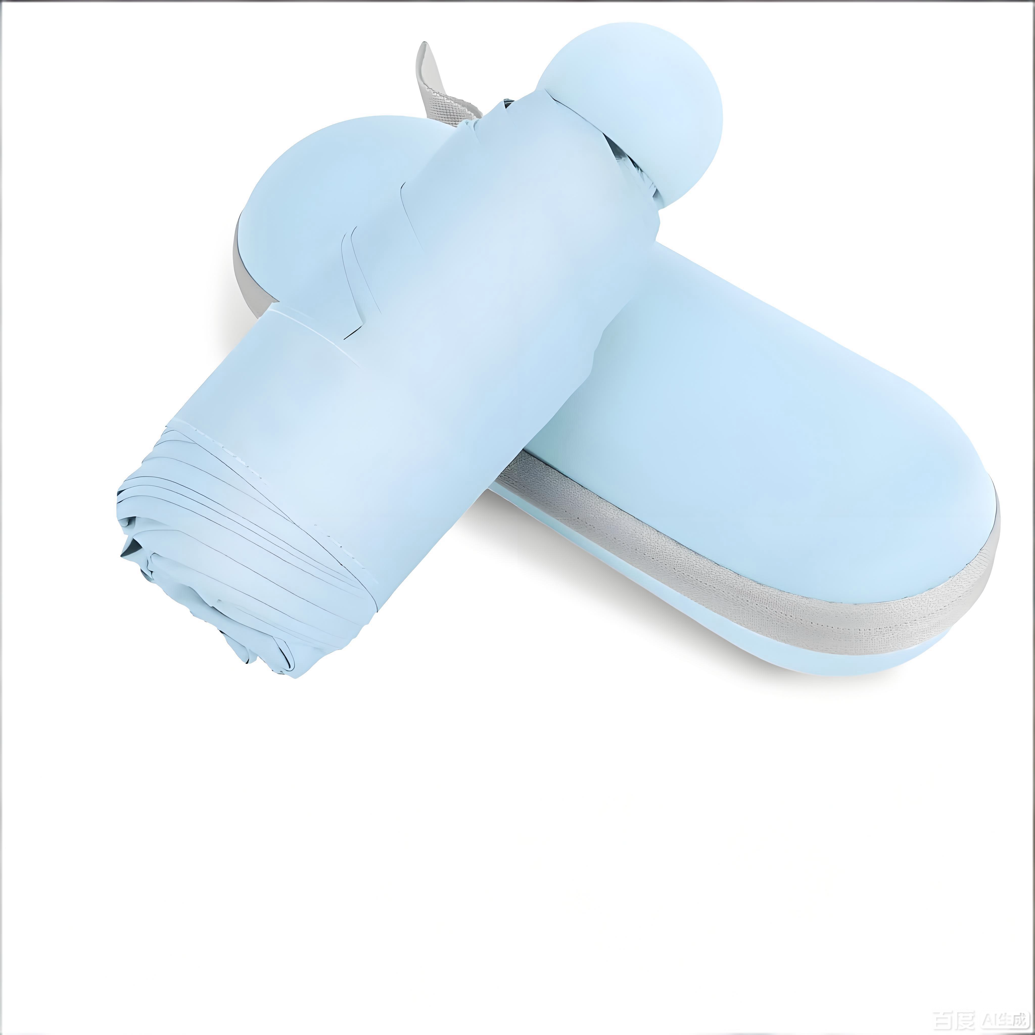 Mini Travel Umbrella – Compact Sun & Rain Protection for Women, Kids | UV-Blocking Pocket Umbrella with Case | Lightweight Foldable Umbrella(light blue)