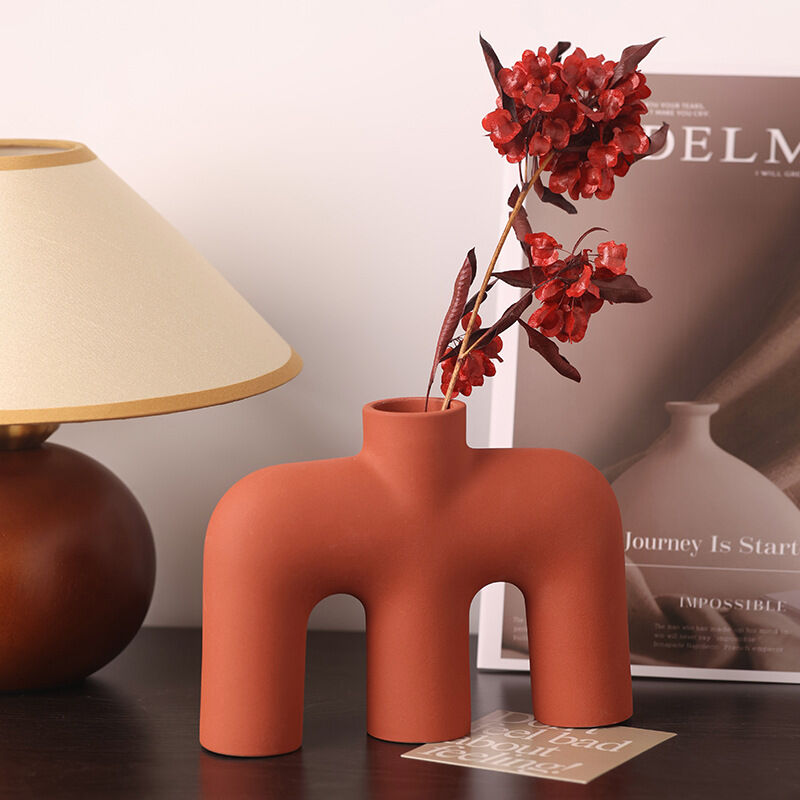 Tubular Letter Vase Set(3-Piece ) – Modern Ceramic Decor for Living Room, Dining Table & TV Stand | Other Luxury Styles in Store