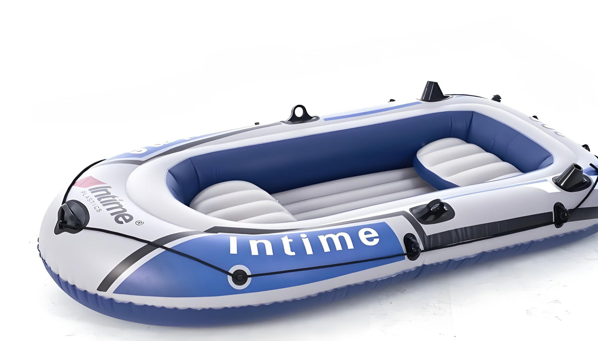 3-Person Inflatable Boat: Thick PVC Raft for Lakes/Pools – 238kg Capacity with Oars & Pump