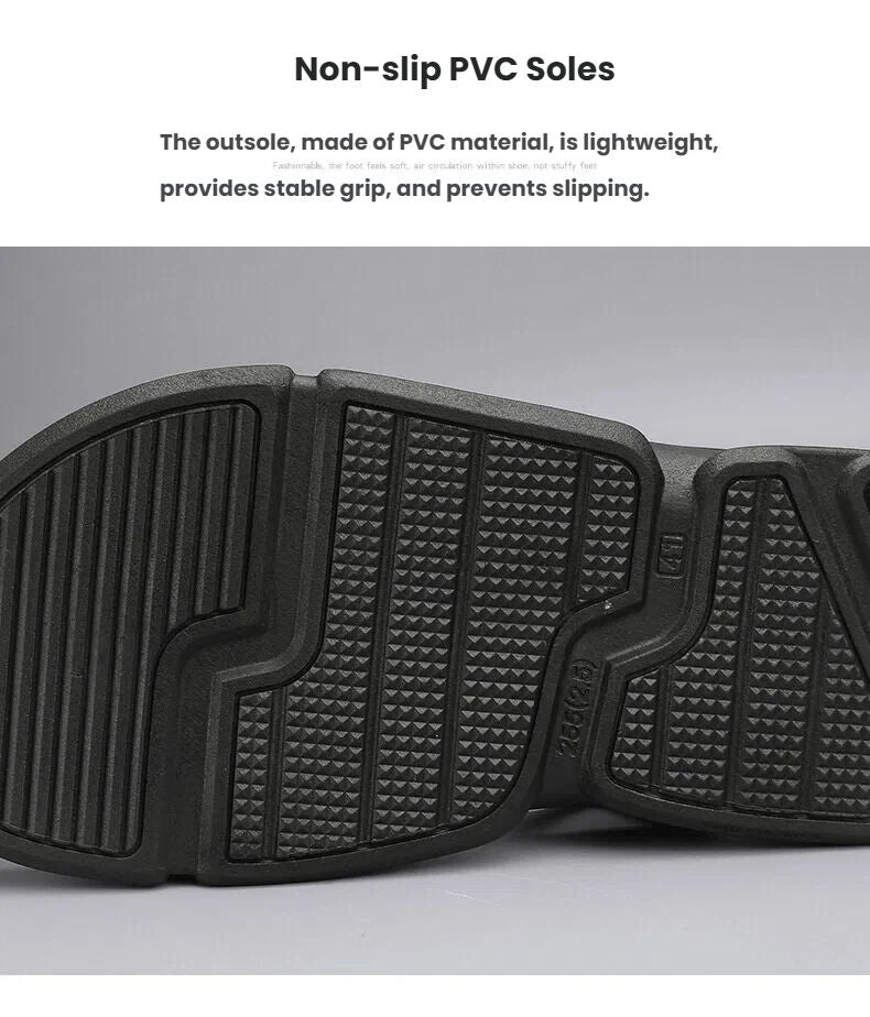 Men's 3-Color Convertible Sandals & Slippers, Outdoor Non-Slip EVA Thick-Sole Beach Shoes for Dual Wear(dark blue-42)