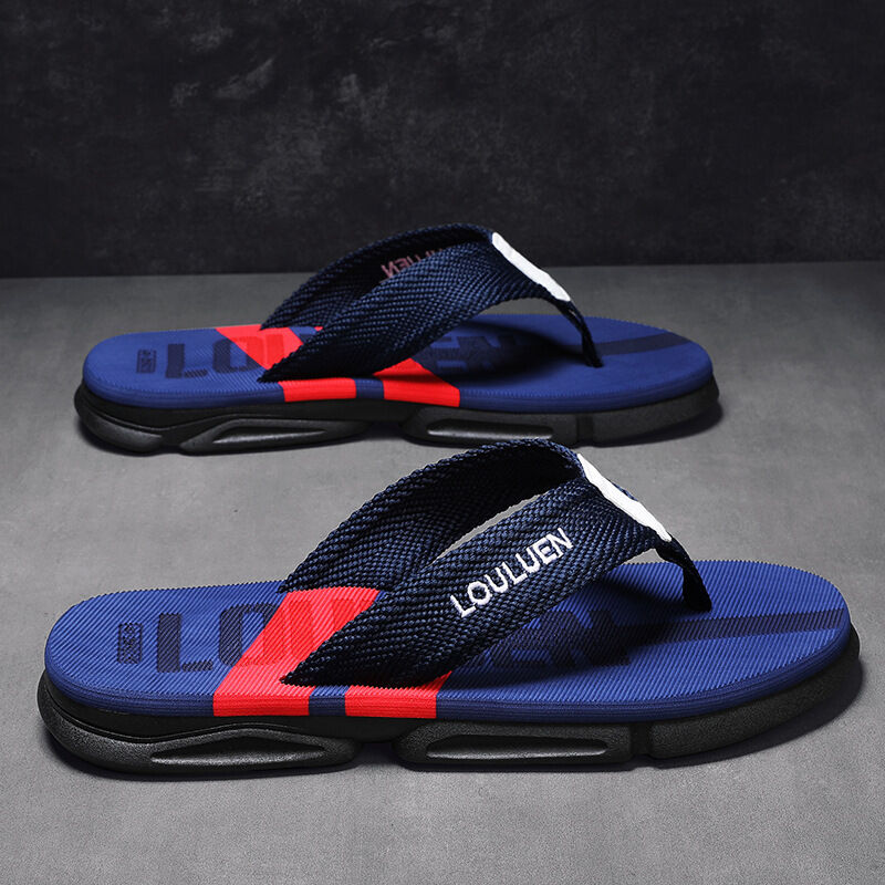 Men's Flip Flops: 4 Colors, EVA-PVC Blend, Comfort & Style for Summer Beach & Daily Wear(Blue-41)