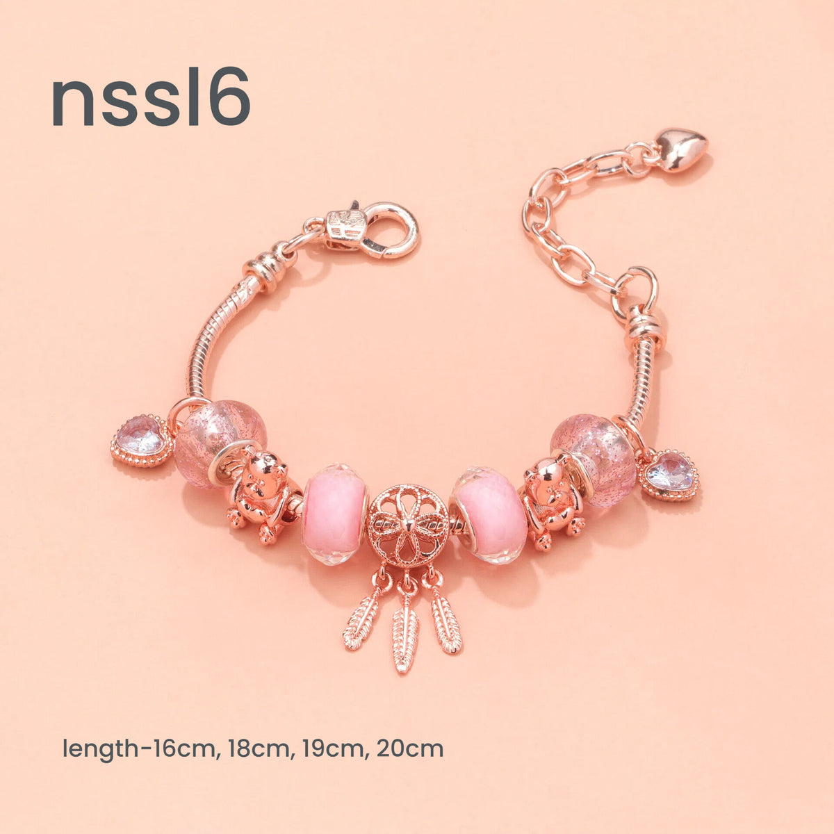 10 Styles Charm Bracelets Set: Colorful Alloy & Glass Beaded Bracelets,Buy 2 for Better Price(double)