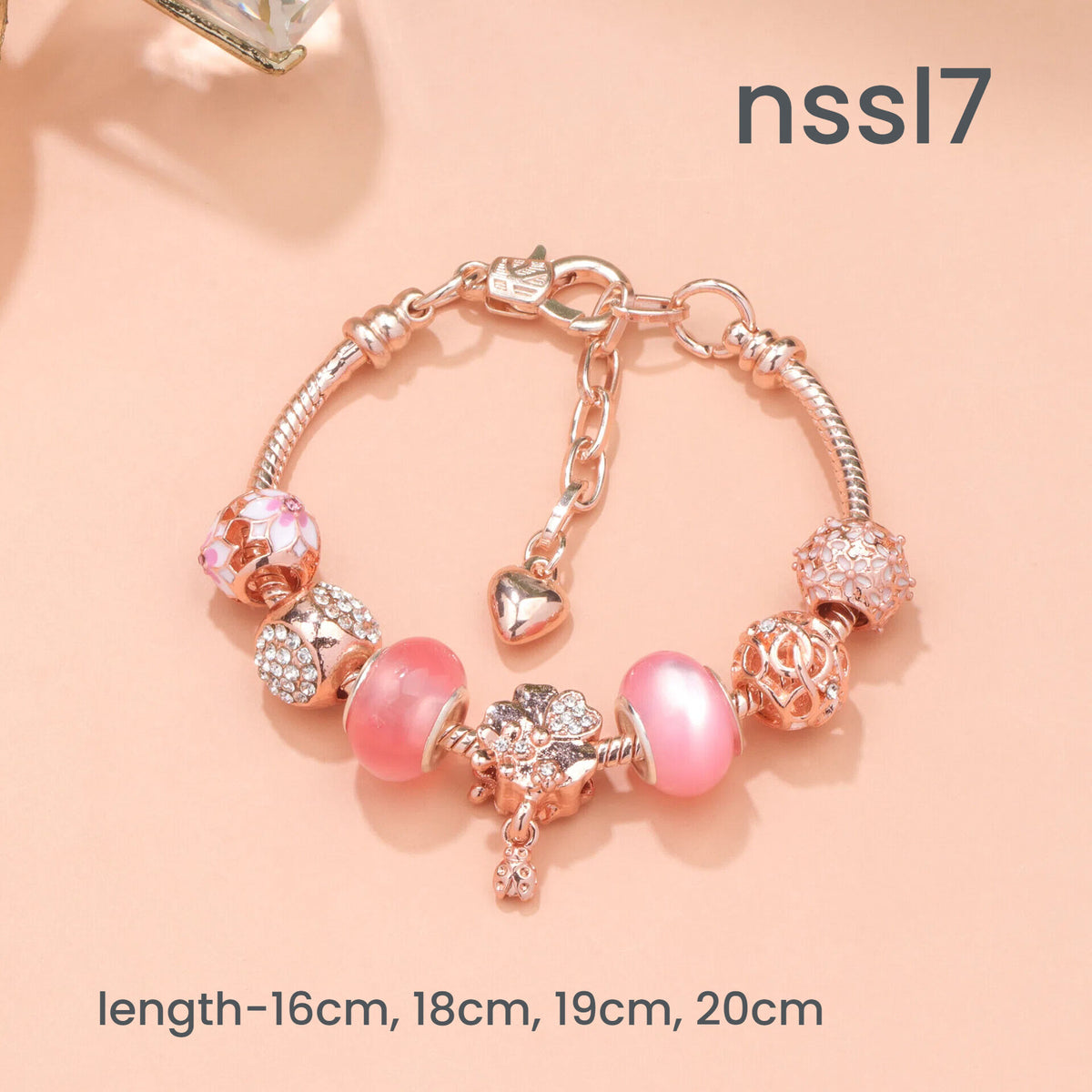 10 Styles Charm Bracelets Set: Colorful Alloy & Glass Beaded Bracelets,Buy 2 for Better Price(double)