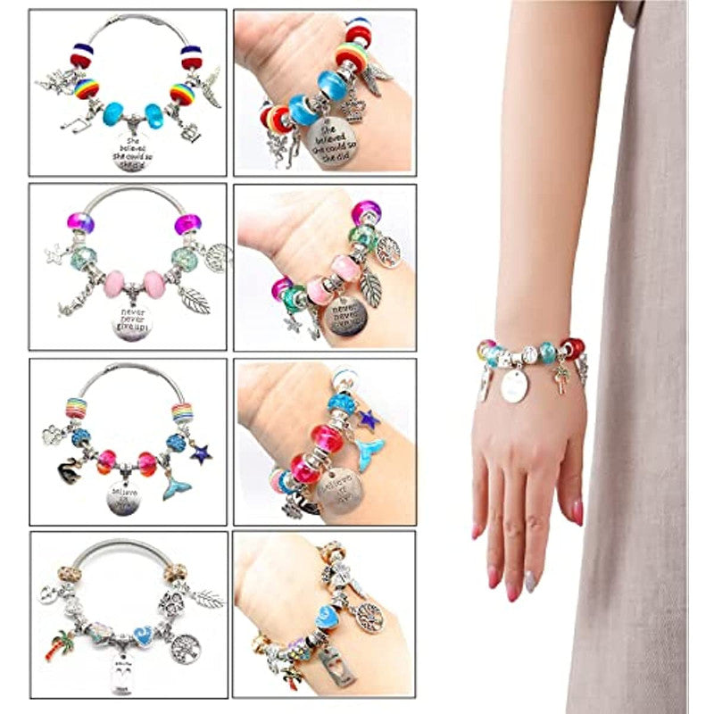 Unicorn & Mermaid Charm Bracelet Craft Kit for Girls