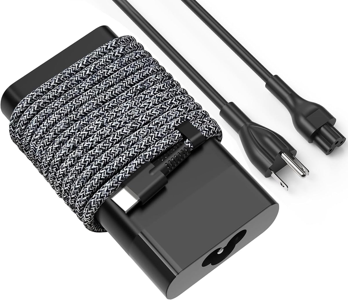 New Slim 65W USB C Laptop Charger Replacement for HP Spectre X2 X360,Spectre, Elitebook X360, Envy, Chromebook, Pavilion X2, Elite x2,ProBook Travel Type C Power Cord Ac Adapter
