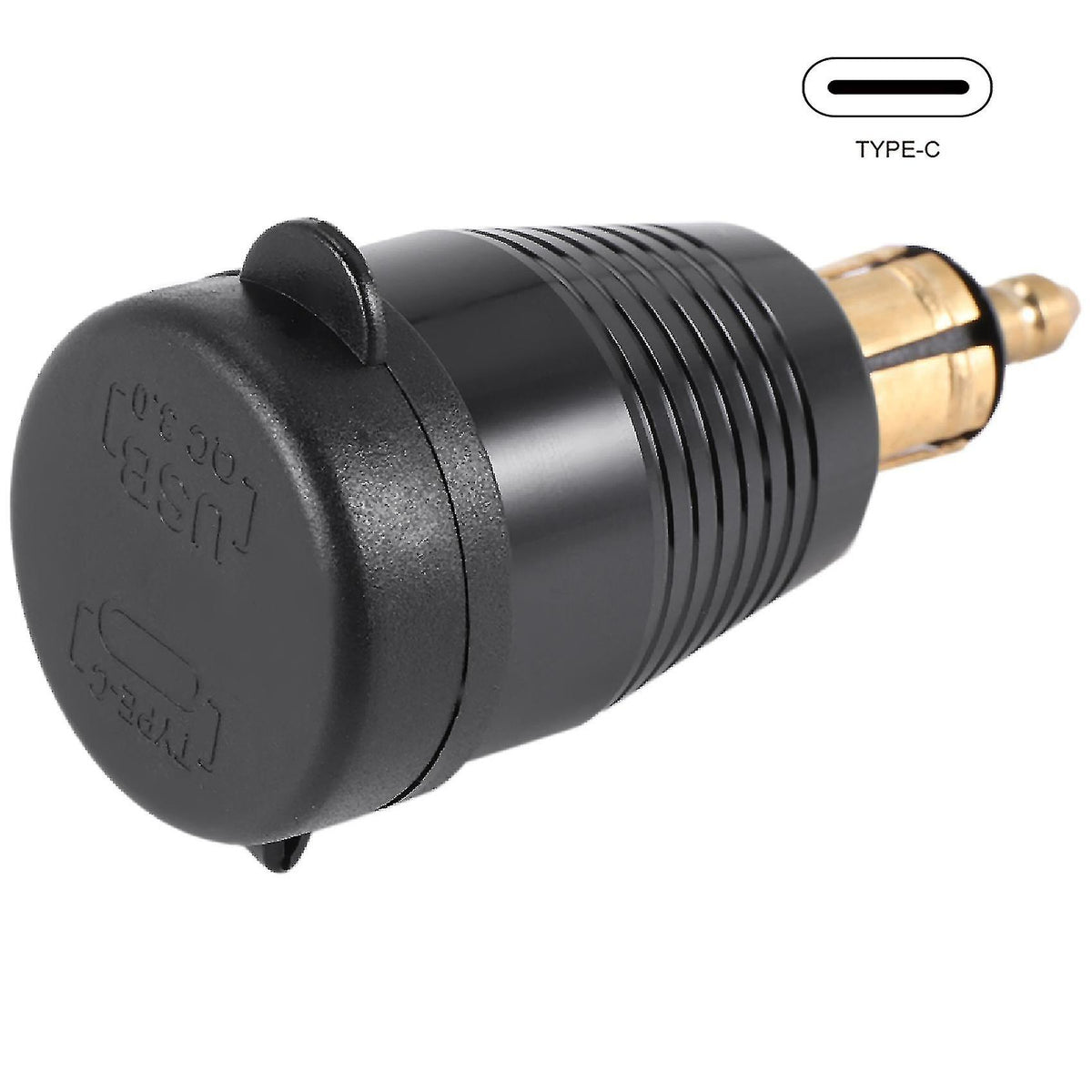 Motorcycle DIN Connector Waterproof Charger For QC3.0 USB Charger & Type C 30W Power Delivery Adapter Socket (YJD)