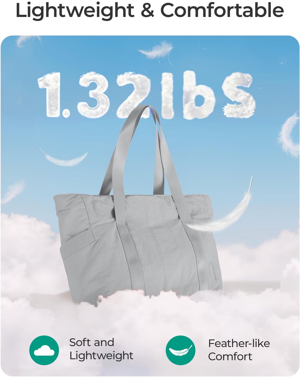 Women's Handbags - Women's Shoulder Bags - Women's Zippered Tote Bags - Large Shoulder Bags - Crossbody Bags - Women's Bags - Beach Bags - Yoga/Fitness/Travel Bags - Grijs