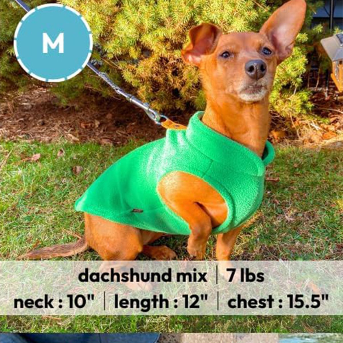 Dog Coat - Fleece Dog Vest - Winter Dog Coat - Warm Dog Coat - Fleece Dog Sweater - Ring Leash - Perfect for Small and Medium Dogs - Red - Size M
