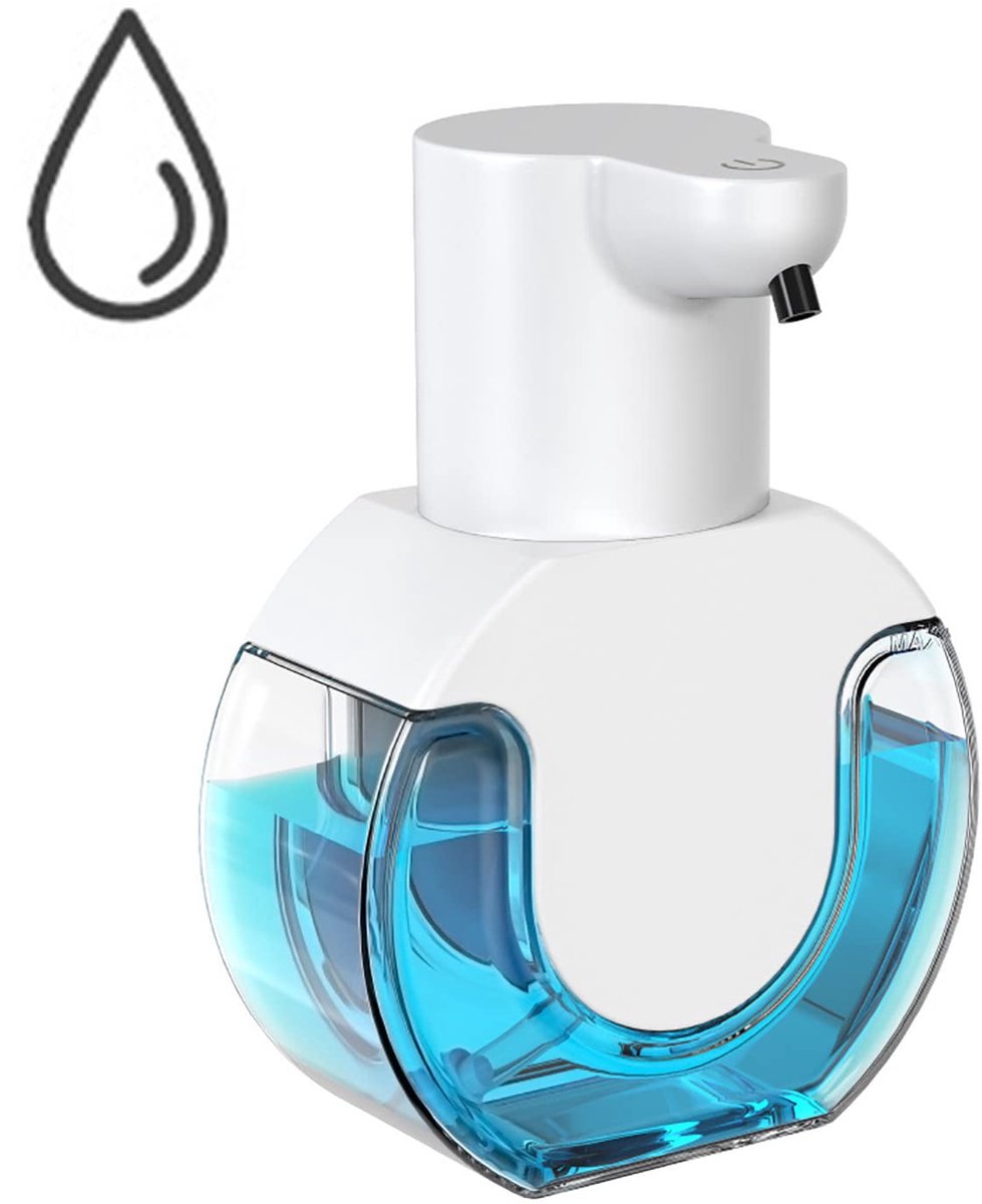 Automatic soap dispenser - 420 ml - USB rechargeable - Automatic foam dispenser - Foam technology - Infrared sensor - Suitable for bathroom, kitchen and office - Wit
