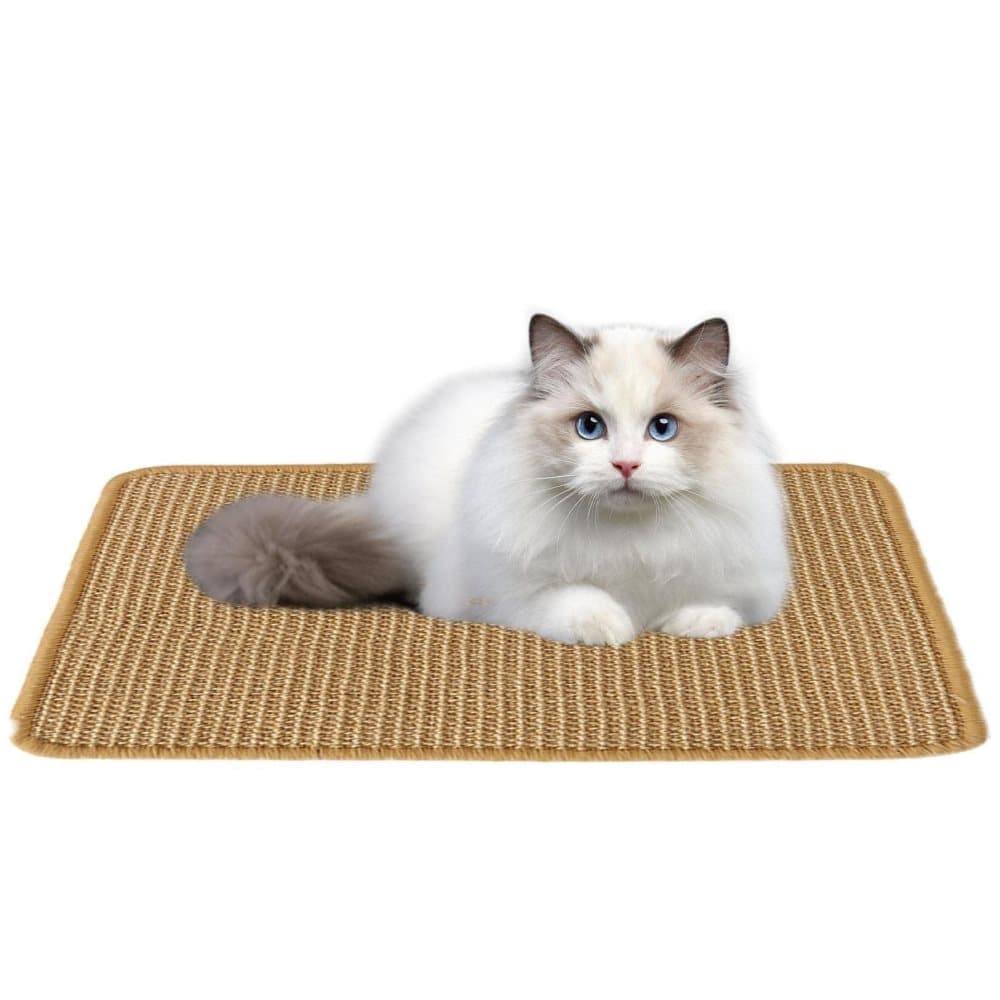 Natural Jute Cat Scratching Mat, Durable Floor Mat and Sustainable Cat Furniture, 40x60cm