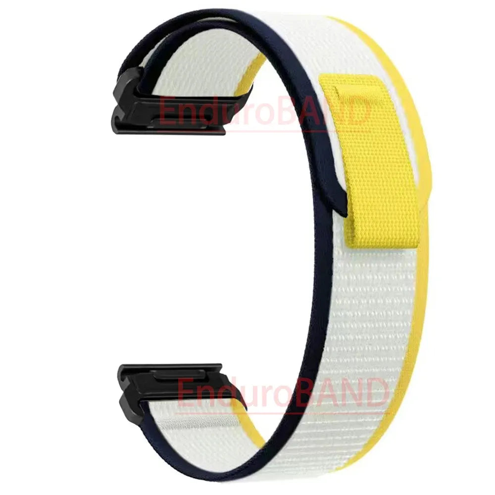 Nylon Watch Band Compatible with Garmin Fenix 7 7X 6X Pro Enduro Instinct Mk1 Epix Gen 2 A5, 20mm