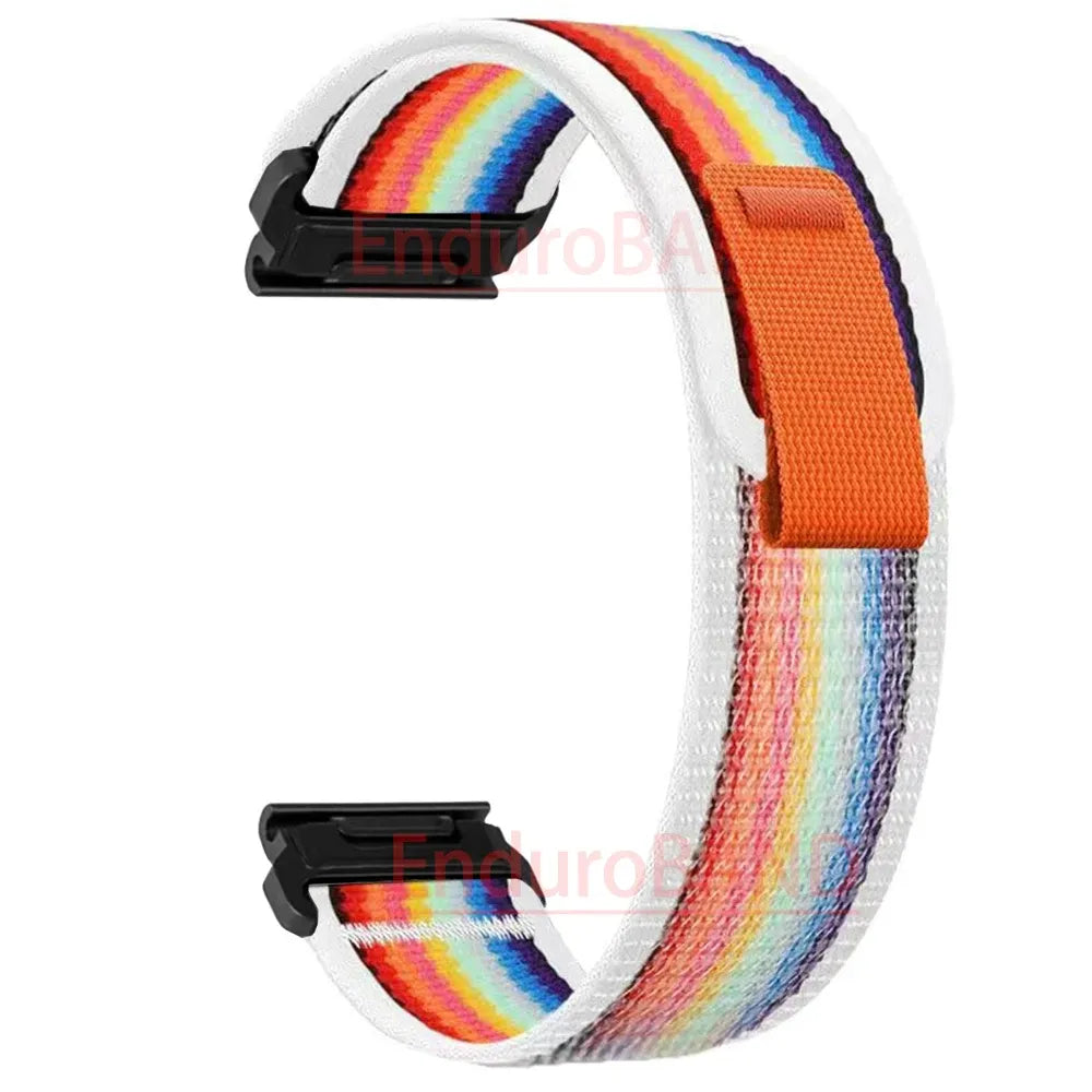 Nylon Watch Band Compatible with Garmin Fenix 7 7X 6X Pro Enduro Instinct Mk1 Epix Gen 2 A1,22mm