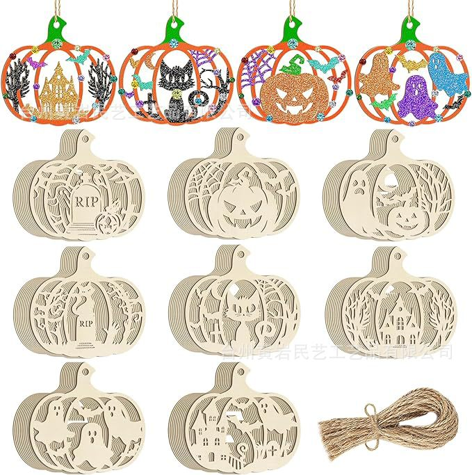 Christmas Decorations - Ornaments - DIY - Christmas Gifts - Wooden Christmas Decorations - Party Decorations(Halloween-2)