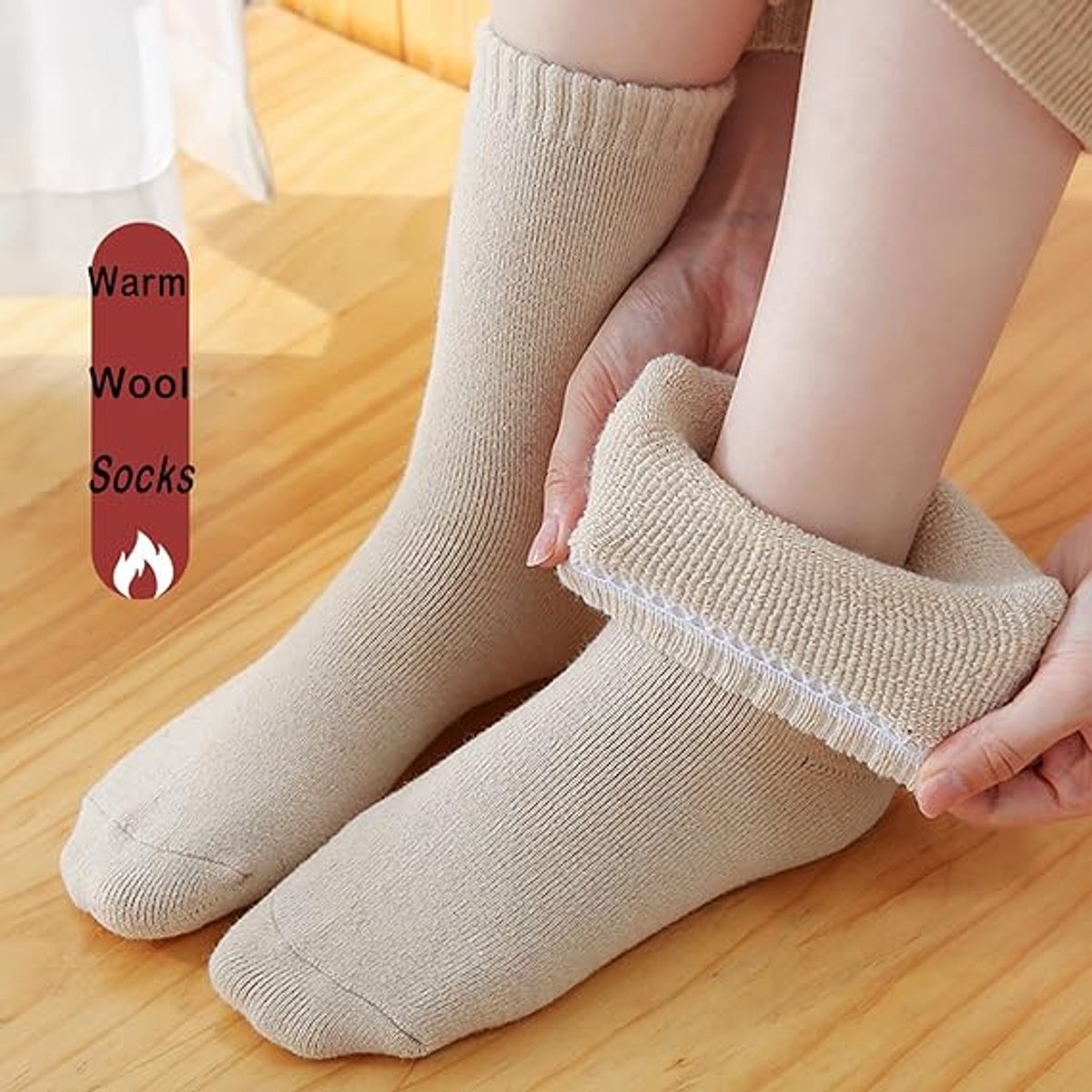 Warm winter socks for women - pack of 5 Pairs Thick Winter Socks - Thermal Men's Socks - extra thick warm socks - perfect birthday or Christmas gift - Non-slip Heel - sizes 35-42