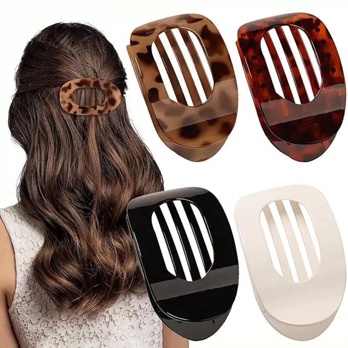 Hair elastic - 4 pieces - Hair accessories - 4 colors -