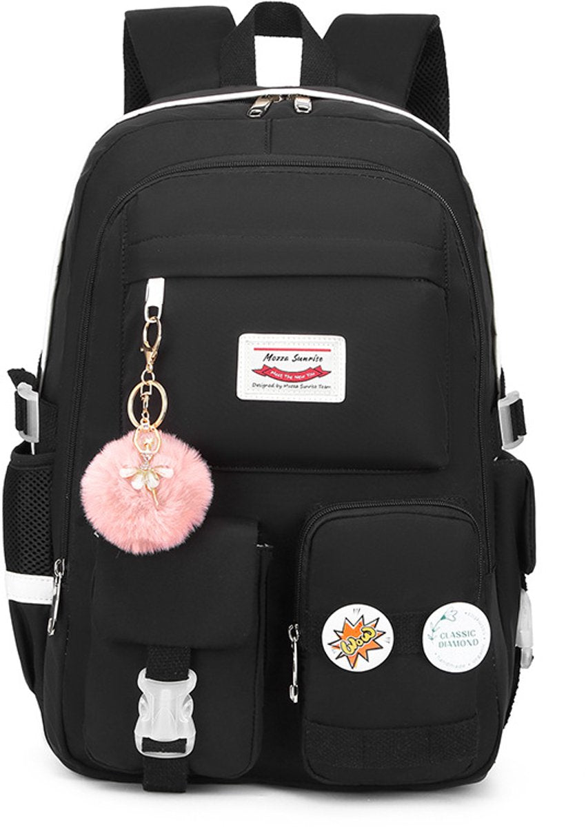 Backpack - School Bag - Backpack - Girl Backpack - School Backpack - School Bag - Laptop Backpack - 30 Liters - BlackA