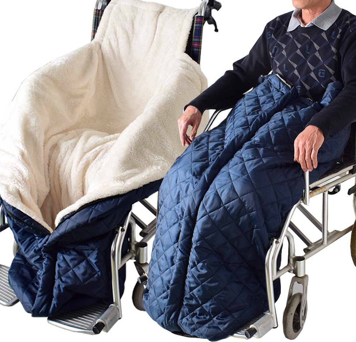 Wheelchair Blanket β Footmuff β Wind and Waterproof β Unisex β Cashmere Lined β Wheelchair Footmuff Adults β Warm & Comfortable β One Size β Stay Warm in Winter β 130*65cm β Waterproof β Waist Size