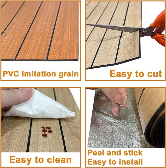 2 Pack Peel and Stick Oak Wood Slat Feature Wall Panels 300x40cm Each | DIY TV Headboard PVC Decor Wall Liner for Interior Wall & Ceiling Makeover(KC-53881)
