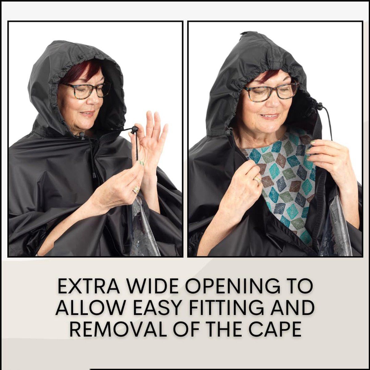 sets Luxury poncho for mobility scooter - Lightweight rain with window Universal fit (163 x 141 cm) Ideal for protection against Replacement Part