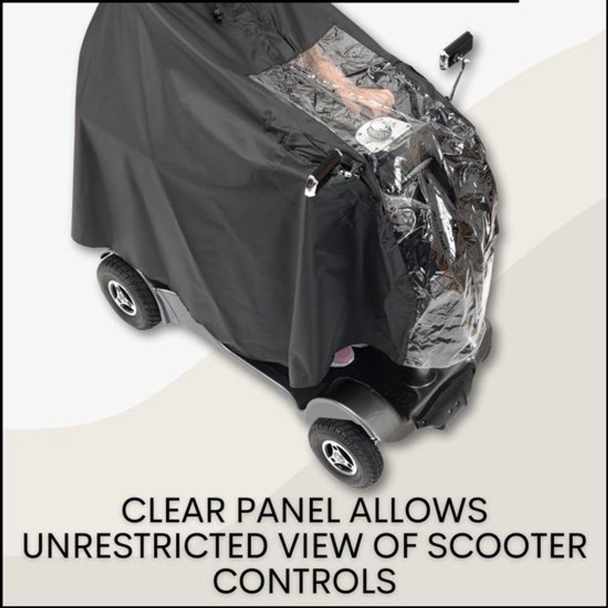 sets Luxury poncho for mobility scooter - Lightweight rain with window Universal fit (163 x 141 cm) Ideal for protection against Replacement Part