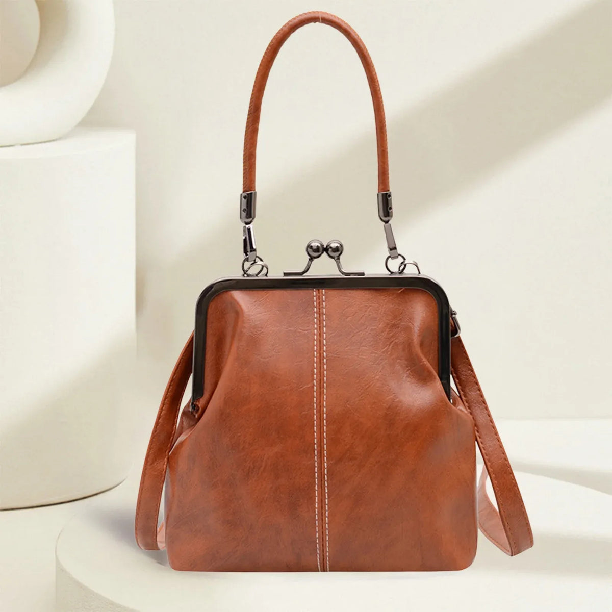 Crossbody Bags for Women Soft Leather Purses and Handbag Multi Pocket Shoulder Bag Spring Nostalgic Handbag Lightweight Women's Bag