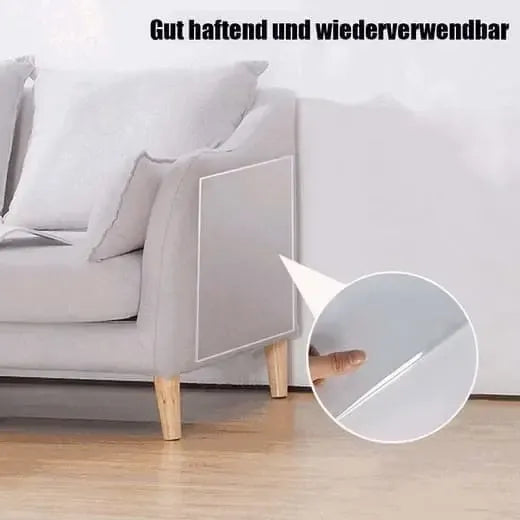 Clear Self-Adhesive Cat Scratch Protector Film, Cut-to-Size Furniture Guard for Sofas, Doors and Chairs, 45 x 300 cm